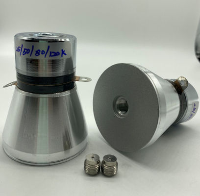 jakość  80mm Ultrasonic Piezoelectric Transducer 25/50/80/120k Four Frequency Fabryka