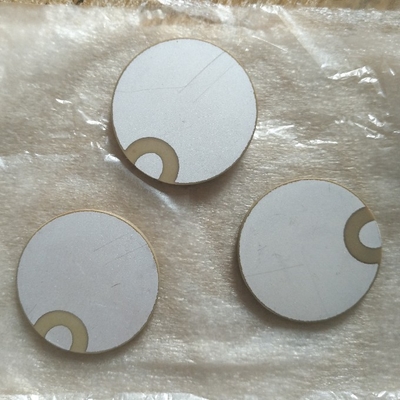 Element 50 mm Piezoelektryczny ceramiczny okrągły kształt Pzt Dwie elektrody po tej samej stronie